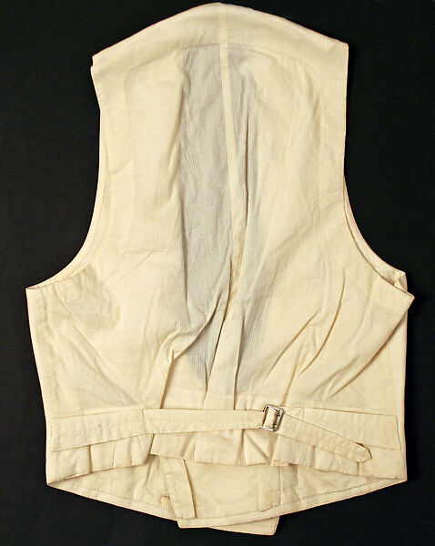 Evening waistcoat, cotton, American or European