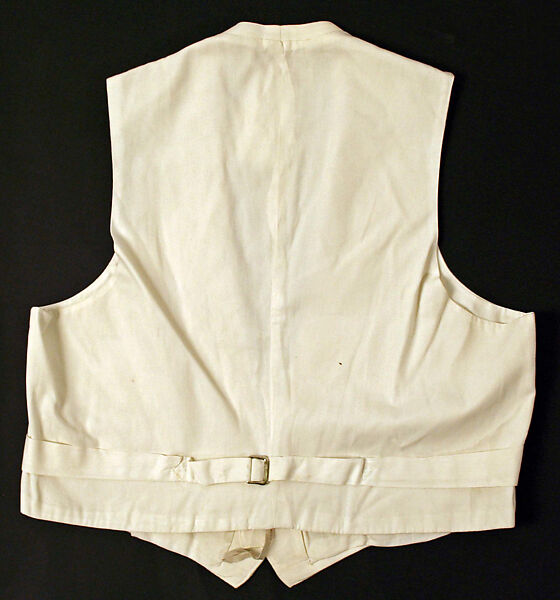 Waistcoat, cotton, American or European