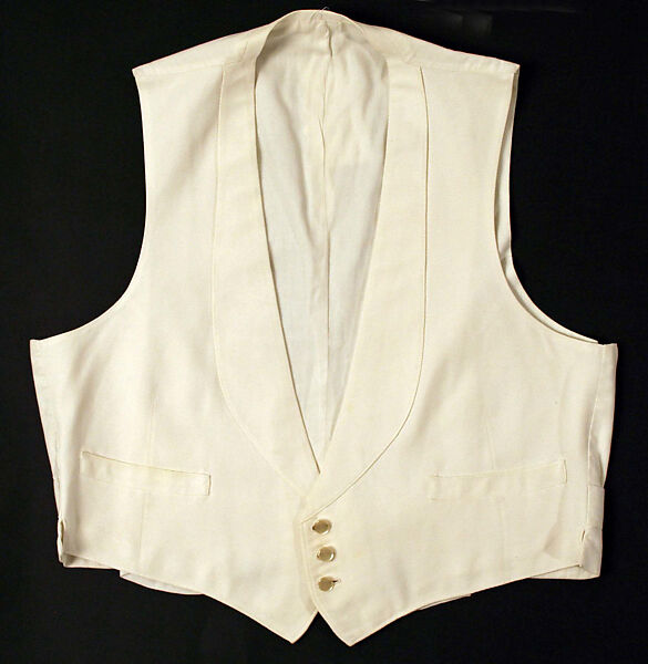 Waistcoat, cotton, American or European 