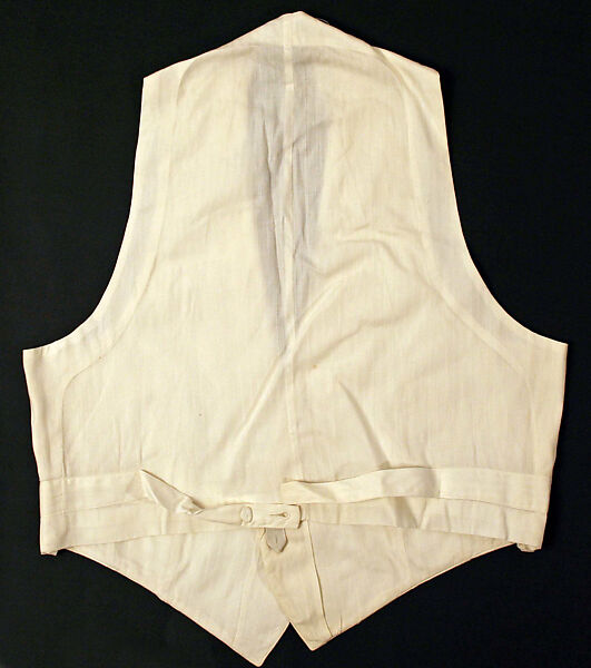Waistcoat, cotton, American or European