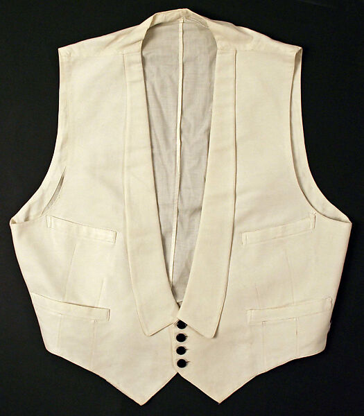 Waistcoat, cotton, American or European 