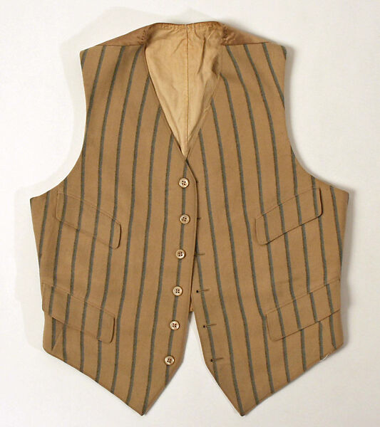 Vest, wool, cotton, silk, American or European 
