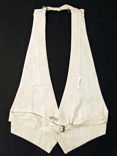 Waistcoat, cotton, French