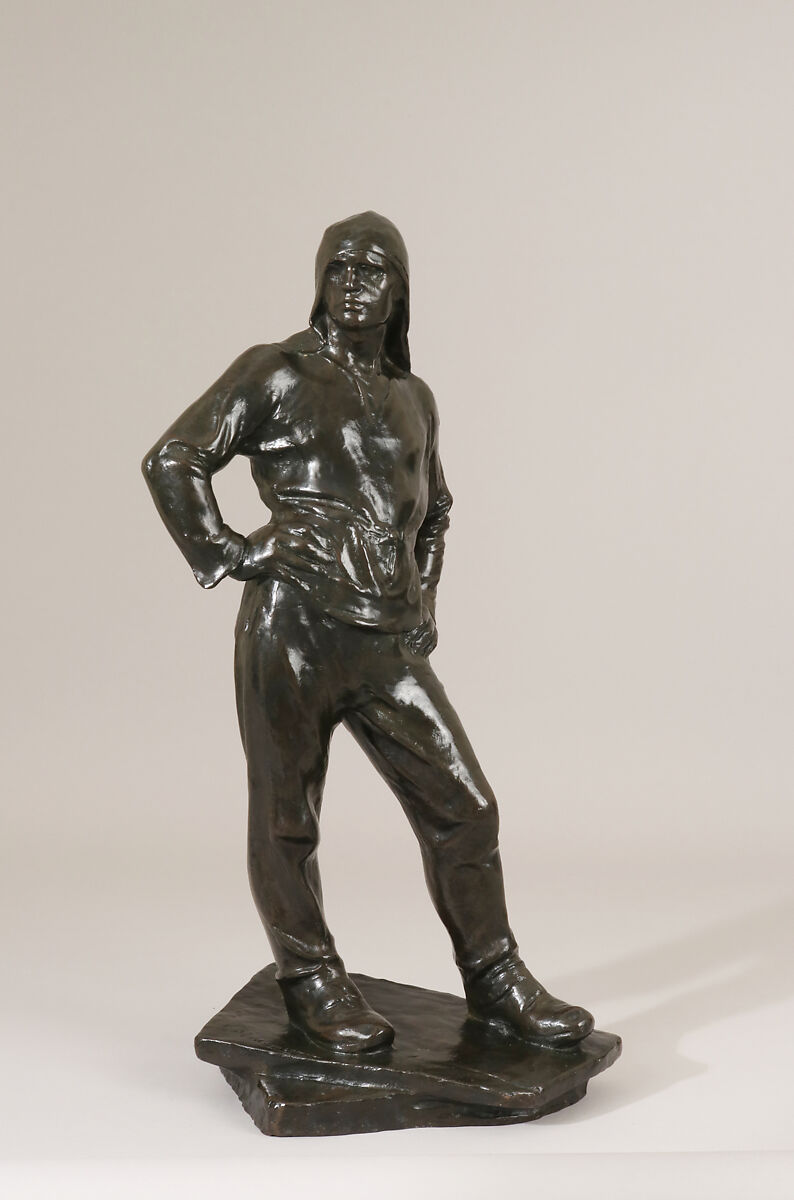 The Dockhand (Le Débardeur du port d’Anvers), Constantin Meunier (Belgian, Etterbeek 1831–1905 Ixelles), Bronze, Belgian, Brussels 