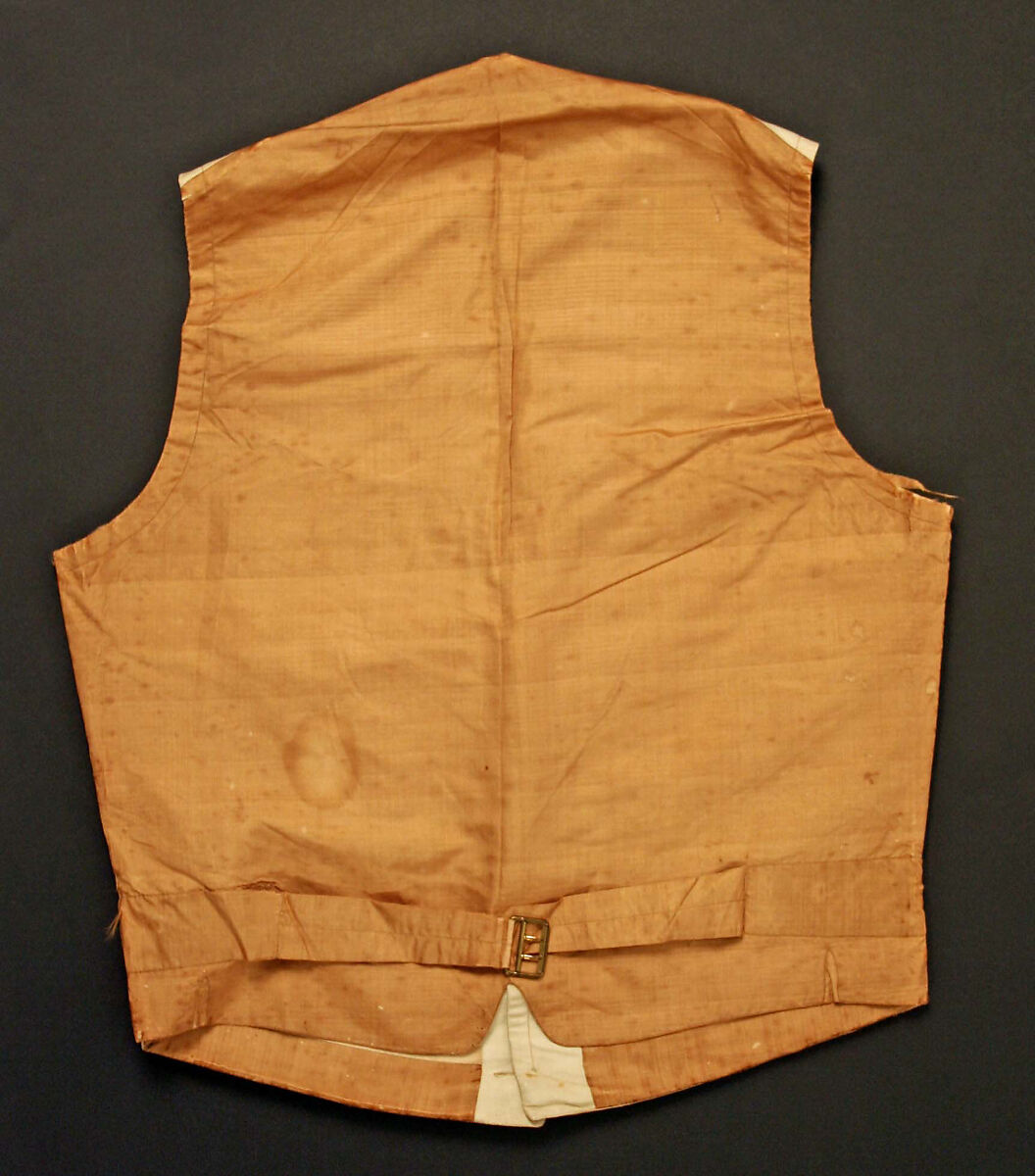 Vest, silk, American