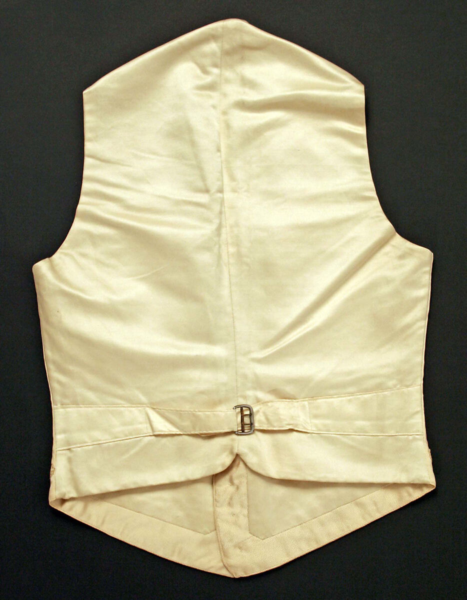 Wedding vest, silk, American