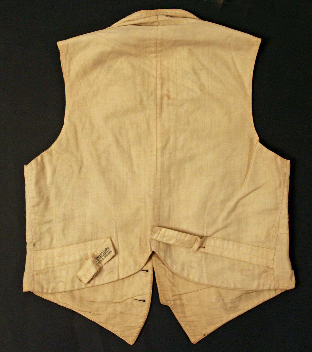 Vest, cotton, American