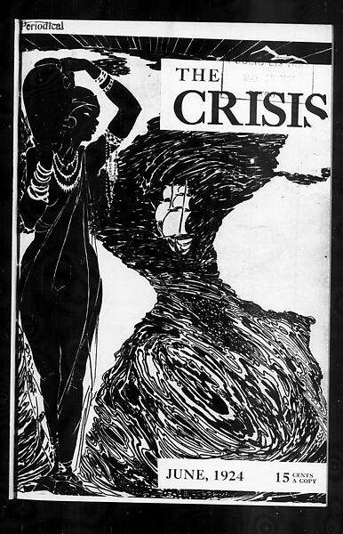 Africa in America, cover of The Crisis 28, no. 2, Laura Wheeler Waring  American, Ink on paper