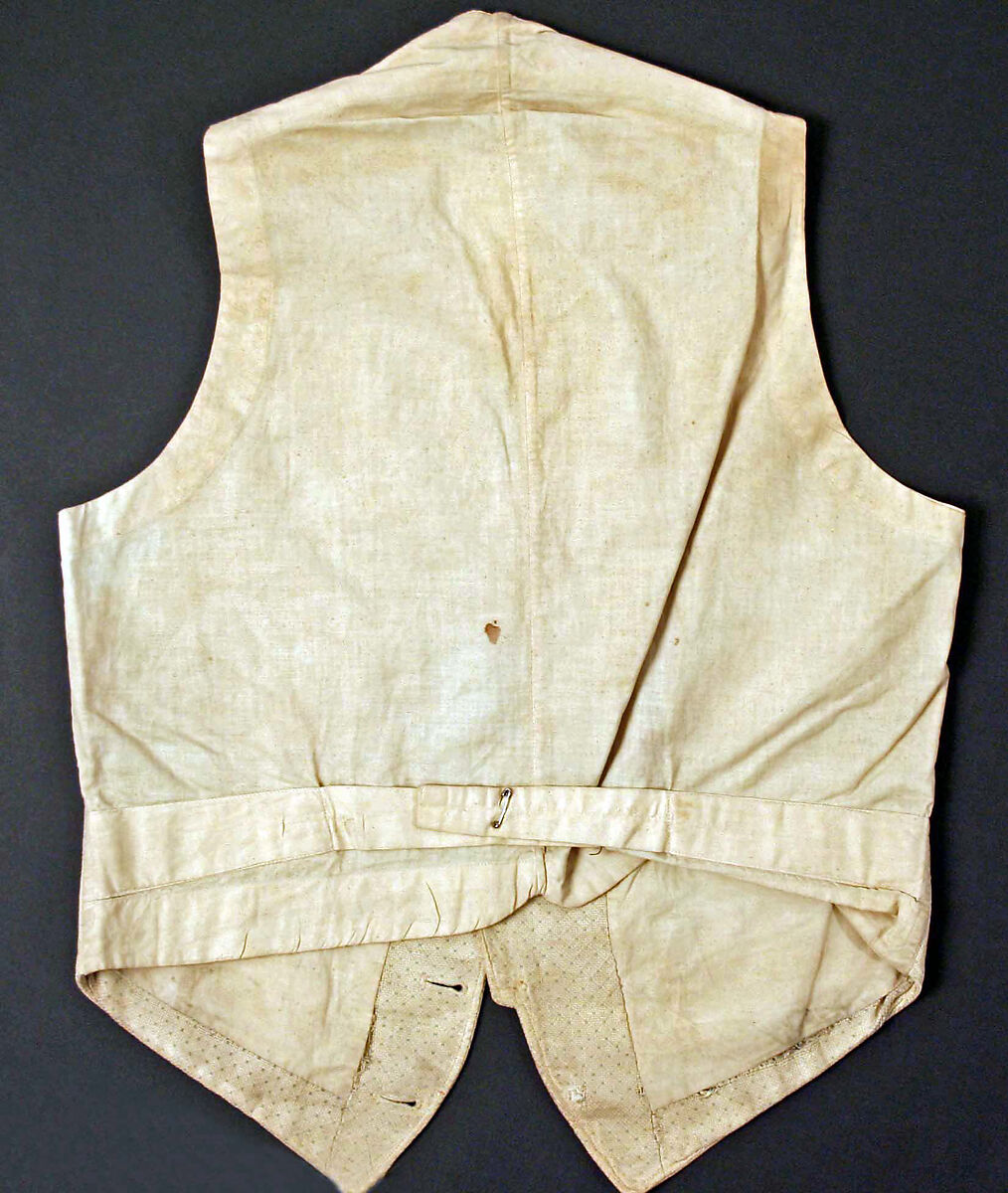 Vest, cotton, American or European