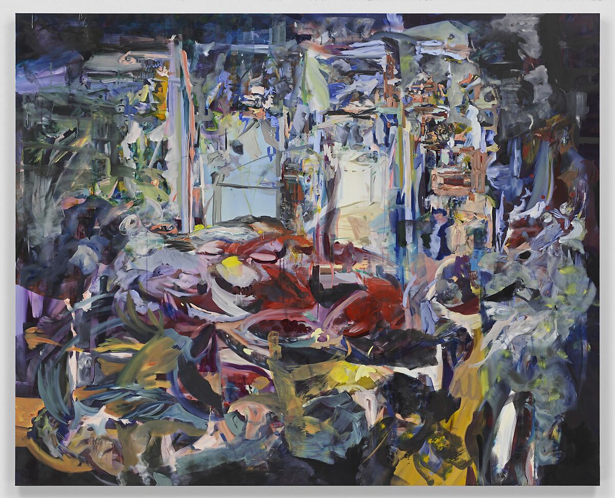 Adoration of the Lobster, Cecily Brown (British, born London, 1969), Oil on UV-curable pigment on linen 