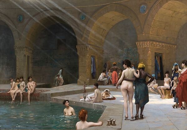 The Great Bath at Bursa (La Grande piscine à Bursa), Jean-Léon Gérôme  French, Oil on canvas