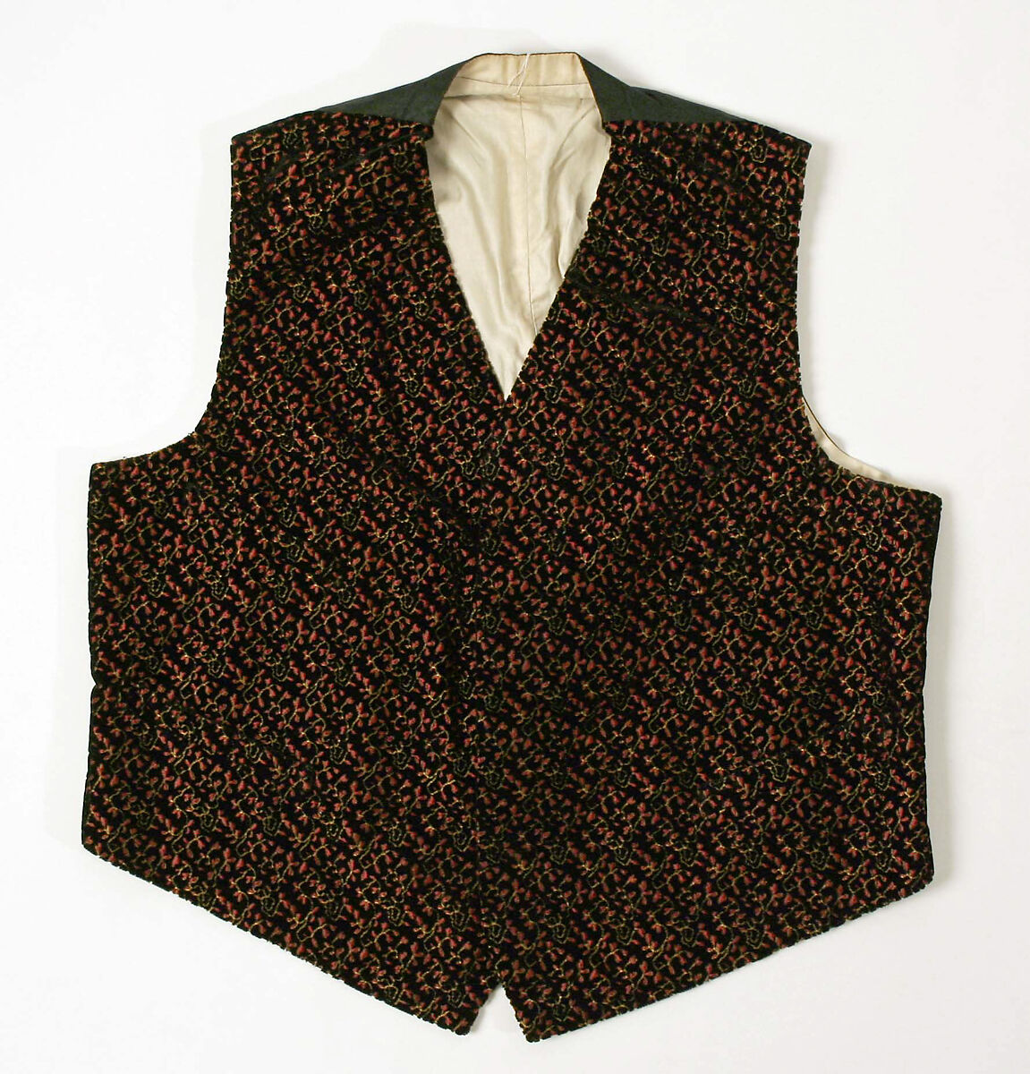 Waistcoat, silk, American 