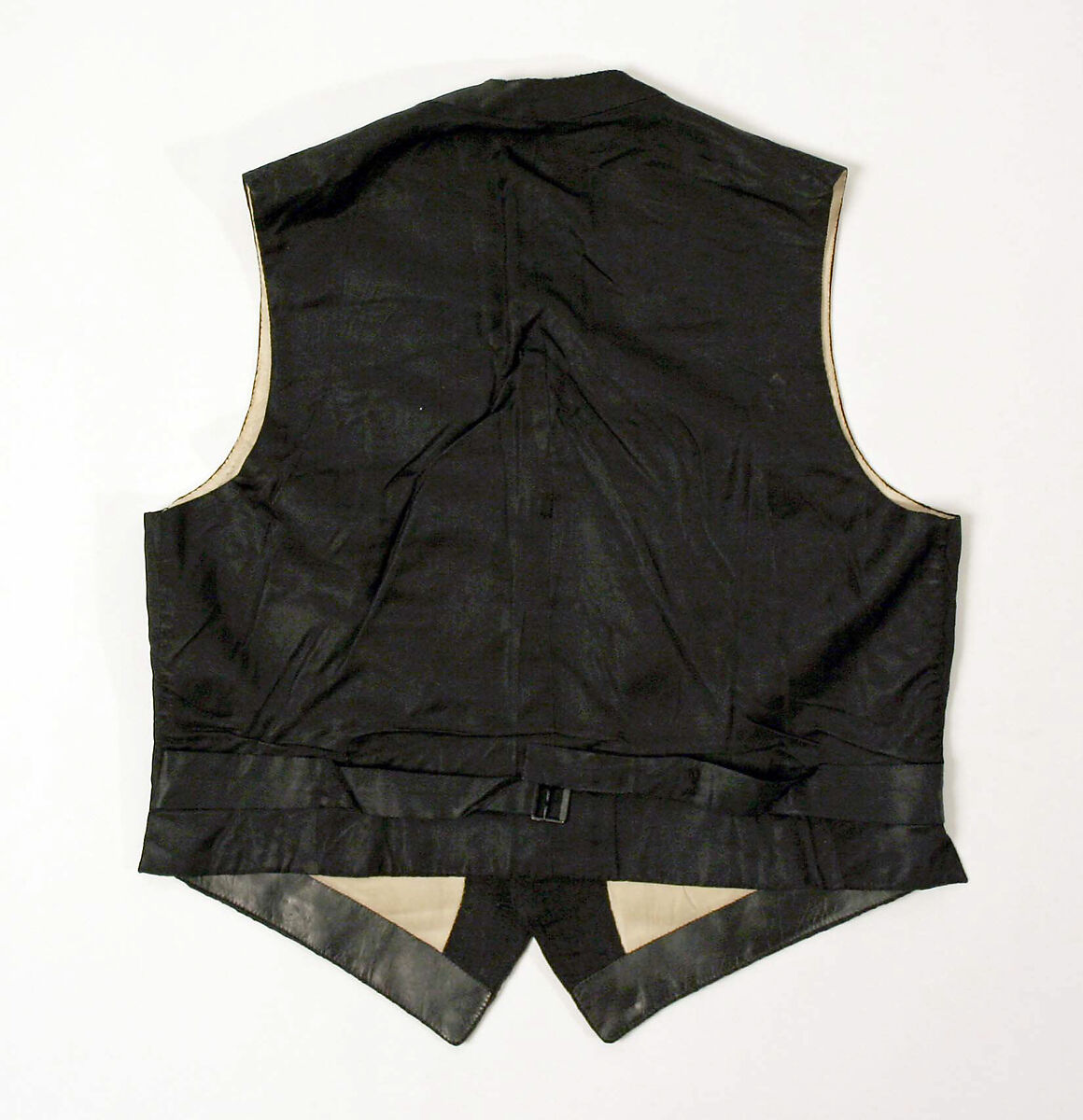 Waistcoat, silk, cotton, British