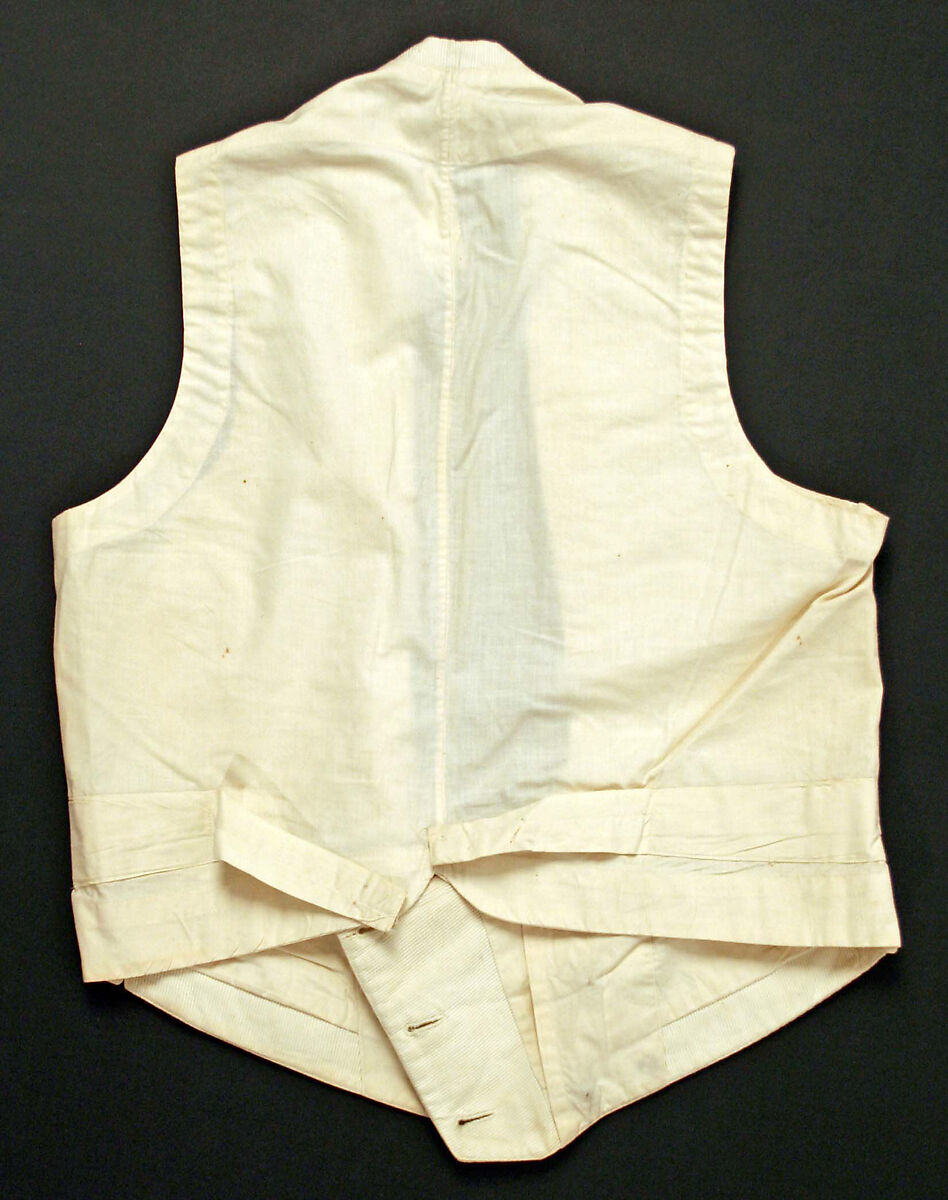 Waistcoat, cotton, American