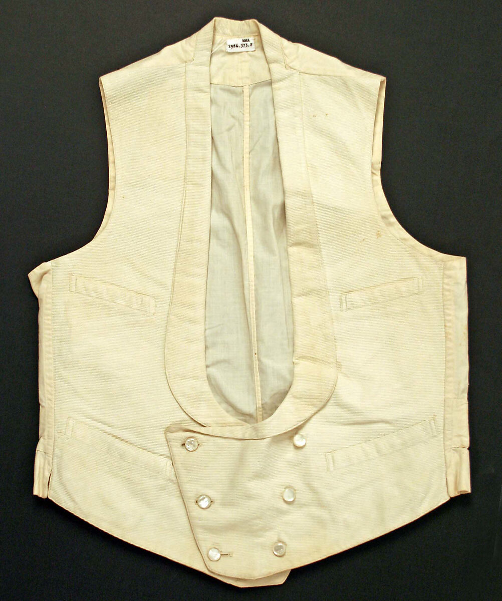 Waistcoat, cotton, American 