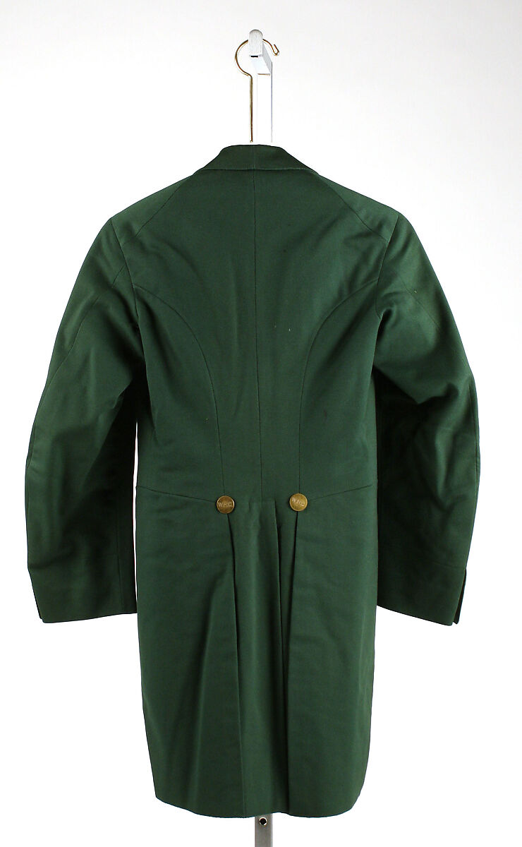 Coat, wool, silk, American