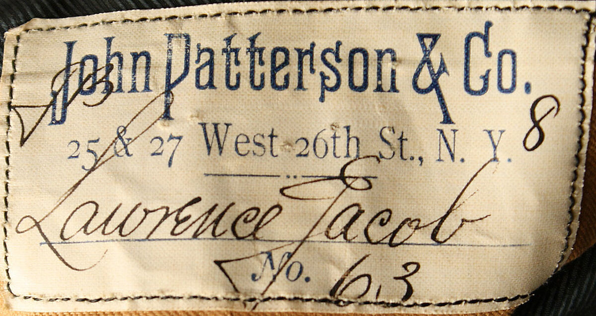 Coat, wool, silk, American