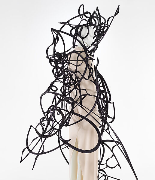Dress, Ryunosuke Okazaki (Japanese, born 1995), polyester, polyurethane, Japanese