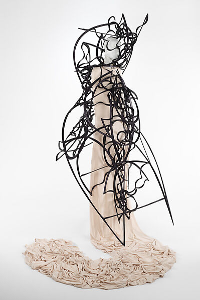 Dress, Ryunosuke Okazaki (Japanese, born 1995), polyester, polyurethane, Japanese