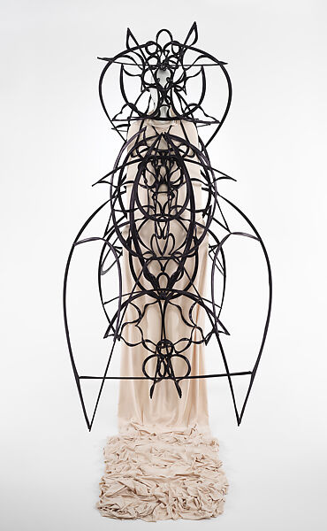 Dress, Ryunosuke Okazaki (Japanese, born 1995), polyester, polyurethane, Japanese