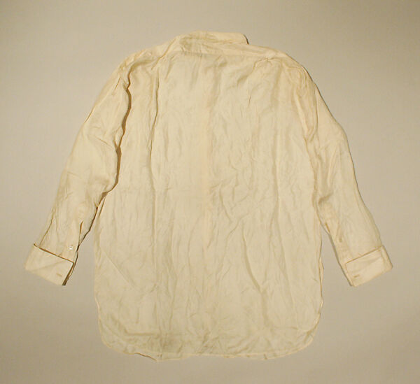 Shirt, silk, cotton, American