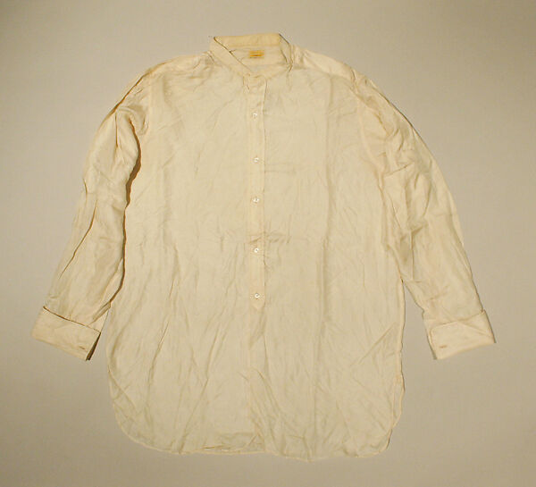 Shirt, silk, cotton, American 