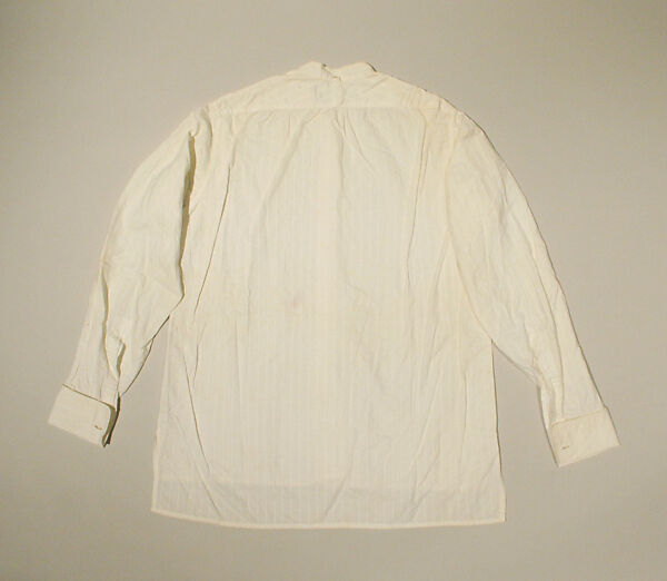 Shirt, Turnbull &amp; Asser (British, founded 1885), cotton, British