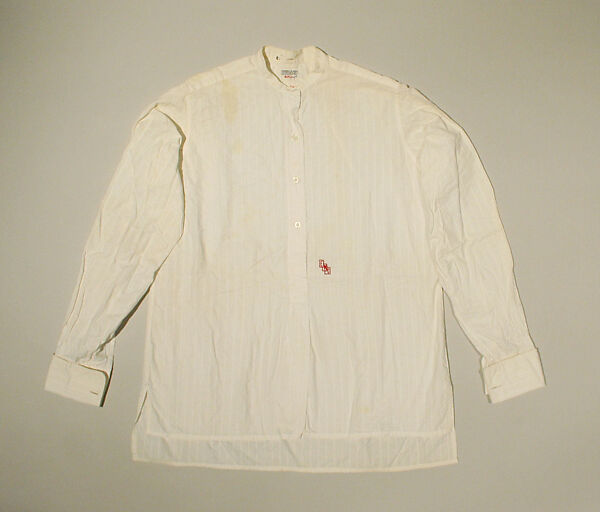 Shirt, Turnbull &amp; Asser (British, founded 1885), cotton, British 