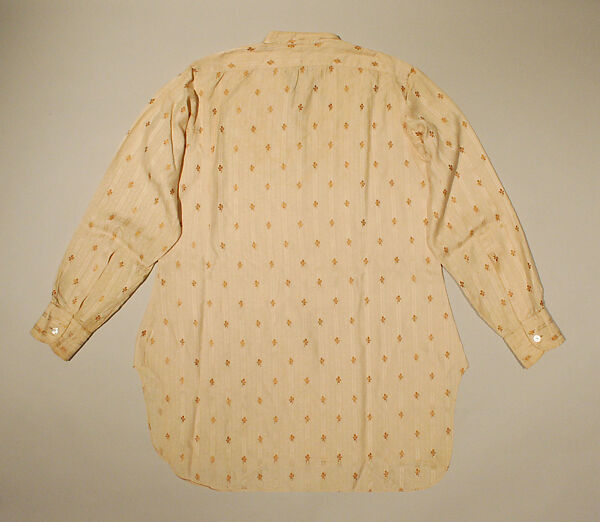 Dress shirt, A. Sulka &amp; Company (French, 1893–2002), silk, American