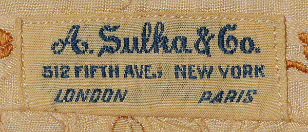 Dress shirt, A. Sulka &amp; Company (French, 1893–2002), silk, American