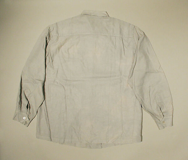 Shirt, cotton, probably American