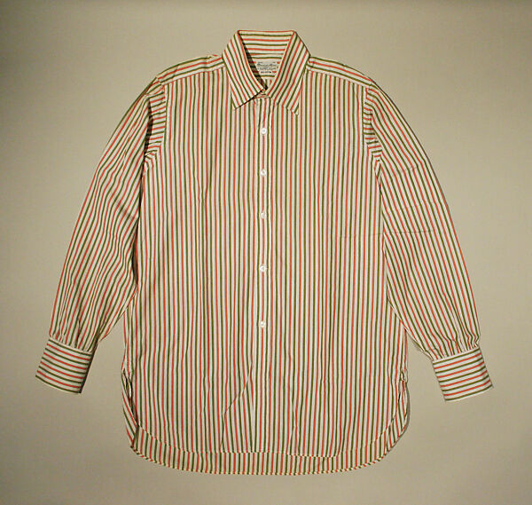 Shirt, Turnbull &amp; Asser (British, founded 1885), cotton, British 