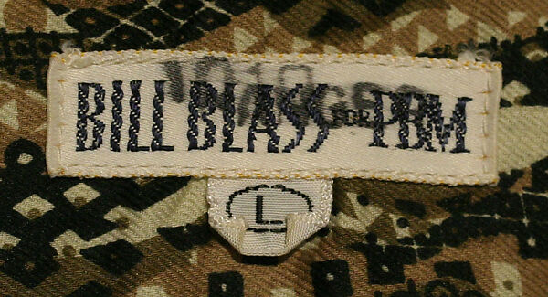 Shirt, Bill Blass (American, Fort Wayne, Indiana 1922–2002 New Preston, Connecticut), cotton, American