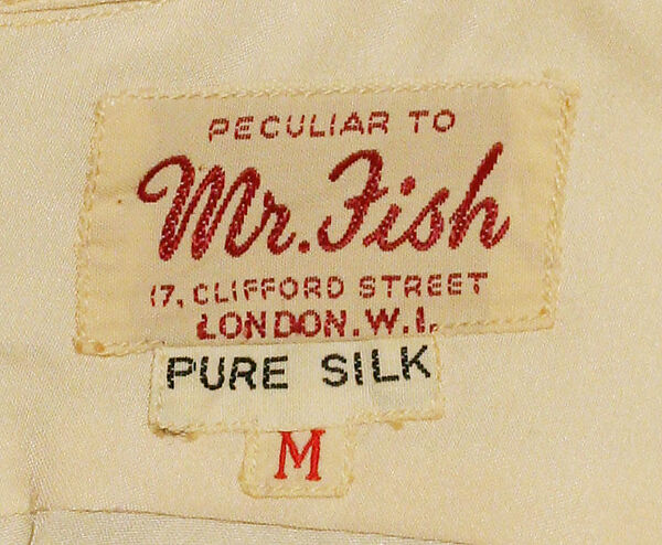 Shirt, Mr. Fish (British), silk, British