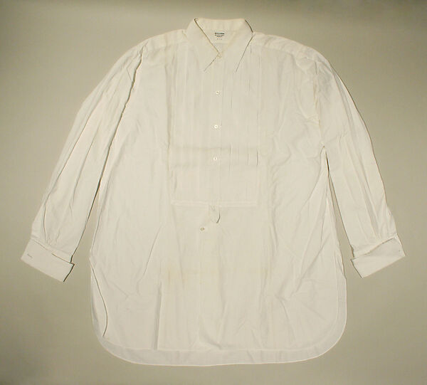 Shirt, cotton, linen, British 
