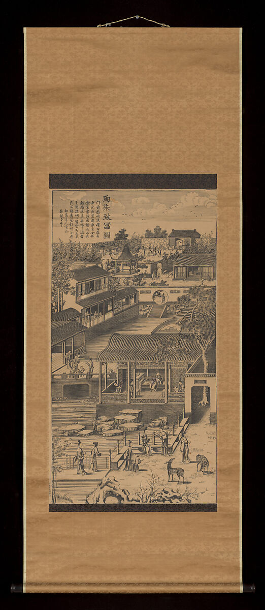 Taozhu Brings Wealth, Woodblock print; ink on paper, China, Suzhou