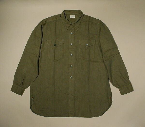 Shirt, Abercrombie and Fitch Co. (American, founded 1892), wool, cotton, American 