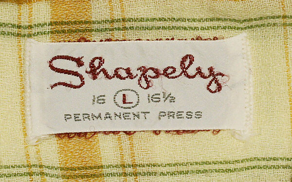 Shirt, cotton, polyester, American