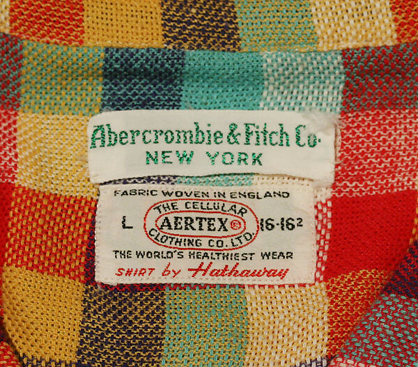 Shirt, Abercrombie and Fitch Co. (American, founded 1892), cotton, American