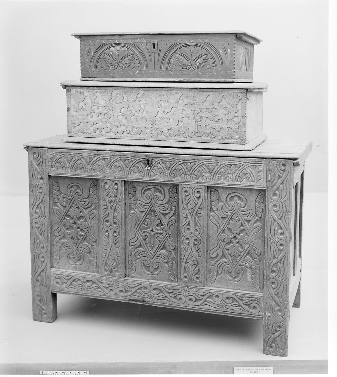 Box, Oak, pine, American