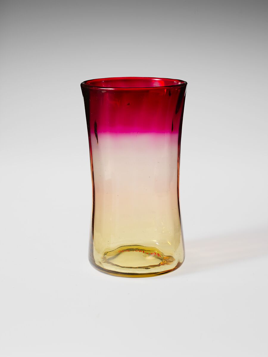 Tumbler, Probably New England Glass Company (American, East Cambridge, Massachusetts, 1818–1888), Blown glass, American 