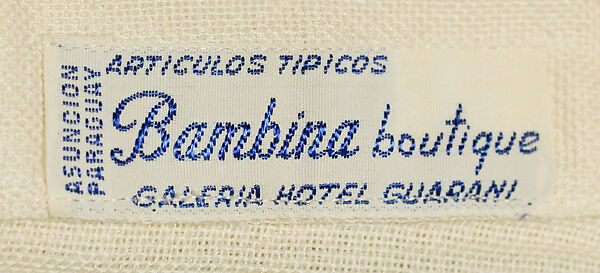 Shirt, cotton, Paraguayan