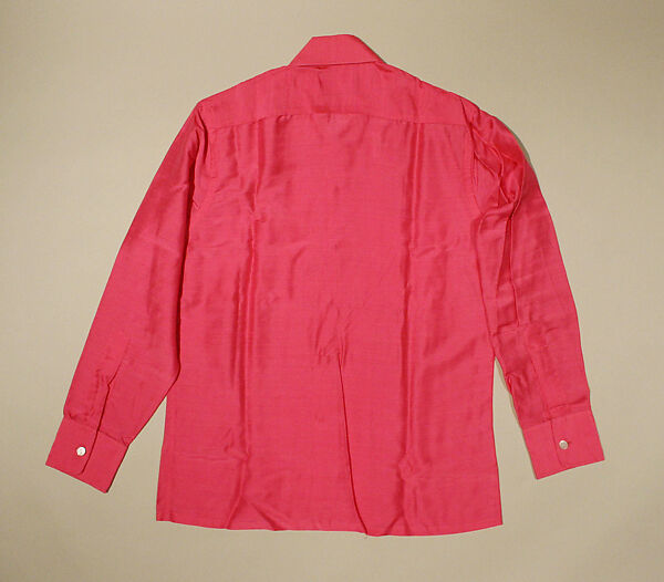 Shirt, Elsa Schiaparelli (Italian, 1890–1973), silk, plastic, French