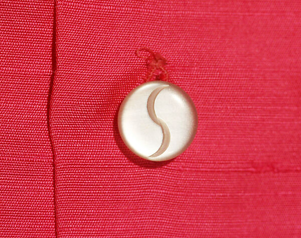 Shirt, Elsa Schiaparelli (Italian, 1890–1973), silk, plastic, French