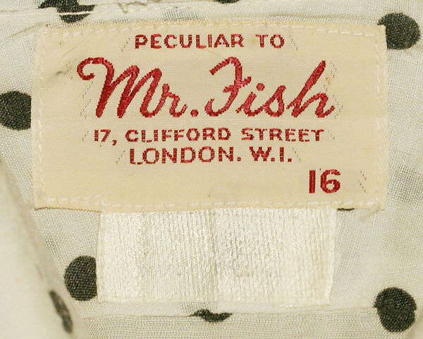 Shirt, Mr. Fish (British), cotton, polyester, British