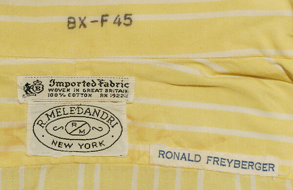 Shirt, cotton, American