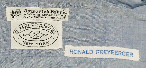 Shirt, cotton, American