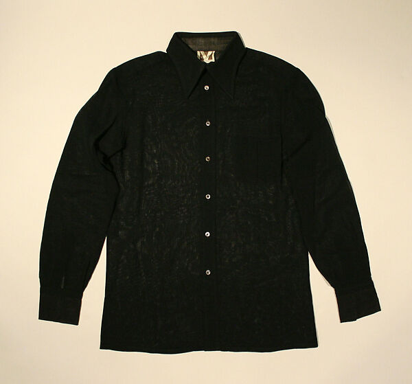 Shirt, Valentino (Italian, born 1932), wool, Italian 