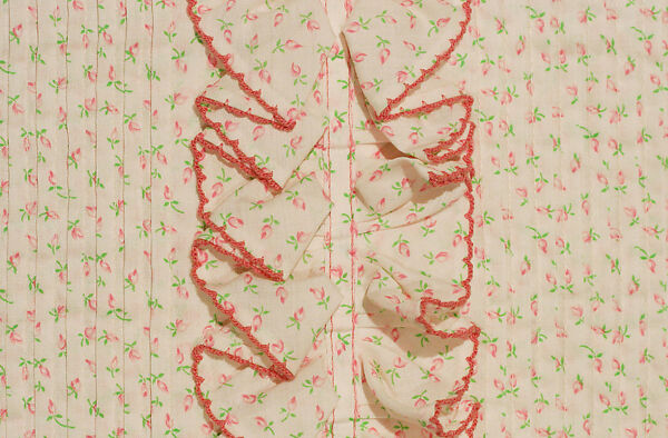 Evening shirt, cotton, American