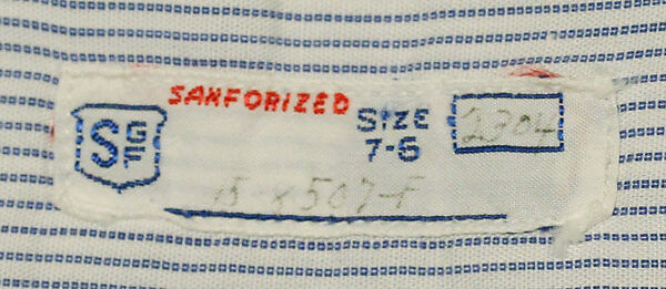 Shirt, cotton, American